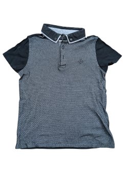 Tmavě šedá polo košile pro kluky secondhand secondhand Rebel-primark Tmavě šedá polo košile pro kluky secondhand secondhand Rebel-primark