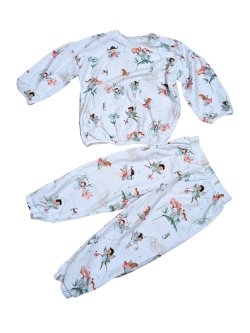 Bílé pyžamo s vílami pro holky secondhand secondhand Next