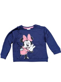 Tmavě modrá mikina pro holky s minnie secondhand secondhand Disney Tmavě modrá mikina pro holky s minnie secondhand secondhand Disney