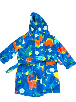 Modrý župan pro kluky s dinosaury secondhand secondhand - Modrý župan pro kluky s dinosaury secondhand secondhand -