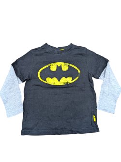 Černé triko s dlouhým rukávem pro kluky Batman secondhand secondhand -