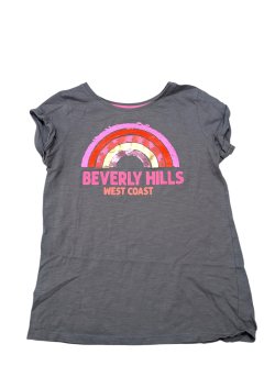 Tmavě šedé triko s flitrami pro holky secondhand  secondhand TU