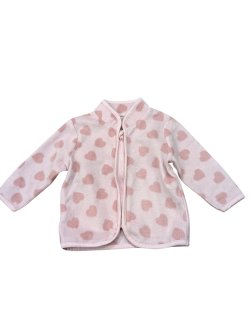 Růžová fleecová mikina pro holky secondhand secondhand -