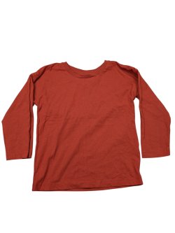 Cihlové triko s dlouhý rukávem pro kluky secondhand -