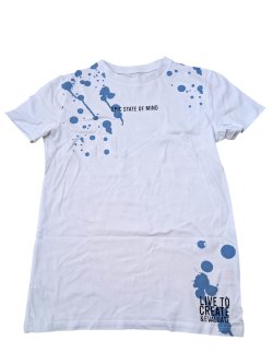 Bílé triko s nápisem pro kluky secondhand Urban