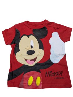 Červené triko Mickey Mouse pro kluky secondhand Disney