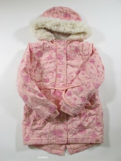 Růžová bunda s kytkami second hand Růžová bunda s kytkami second hand