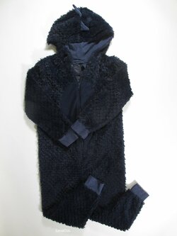 Chlupatý tm modrý overal second hand Chlupatý tm modrý overal second hand