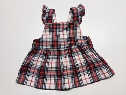 Kostičkované šaty na ramínkách s volánky secondhand Kostičkované šaty na ramínkách s volánky secondhand