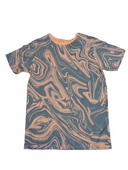 Vzorované triko oranžovo šedé pro kluky outlet Primark Vzorované triko oranžovo šedé pro kluky outlet Primark