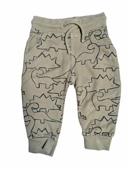 hnědé tepláčky s dinosaury pro kluky secondhand next hnědé tepláčky s dinosaury pro kluky secondhand next