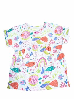 tričko s rybkami pro holky secondhand Tu