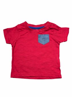 červené tričko s kapsičkou pro kluky secondhand earlydays 
