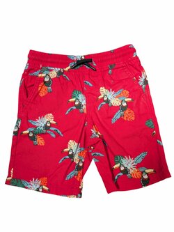 Červené kraťasy s obrázky pro kluky secondhand Primark