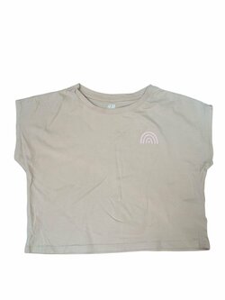 Béžové triko pro holky s obrázkem secondhand H&M