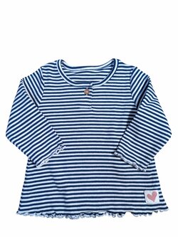 Bílo modré triko s pruhy a dlouhým rukávem pro holky secondhand M&S Bílo modré triko s pruhy a dlouhým rukávem pro holky secondhand M&S