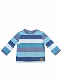 Zeleno bílo modré tričko s pruhy a dlouhým rukávem outlet F&F