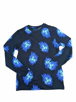 Černé triko s obrázkem míče pro kluky dlouhý rukáv outlet Primark Černé triko s obrázkem míče pro kluky dlouhý rukáv outlet Primark