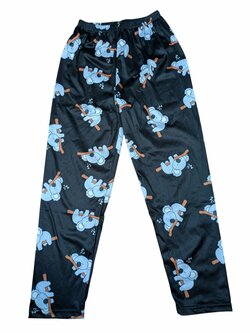 Černé kalhoty s obrázky pro holky outlet Shein Černé kalhoty s obrázky pro holky outlet Shein