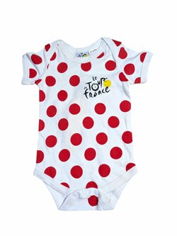 Bílý overal s puntíky pro holky outlet Tour France Bílý overal s puntíky pro holky outlet Tour France