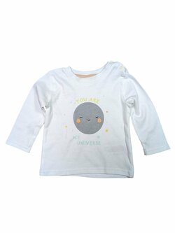 Bílé triko s obrázkem pro holky secondhand Primark Bílé triko s obrázkem pro holky secondhand Primark