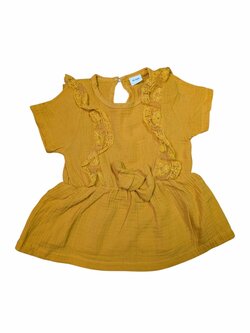 Tmavě žluté šaty zdobené pro holky outlet PatPat