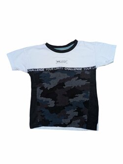 bílé tričko s motivem pro kluky secondhand Nutmeg 