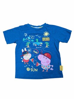 Modré triko Prasátko Peppa pro kluky secondhand Modré triko Prasátko Peppa pro kluky secondhand