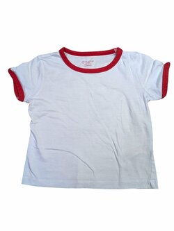 Bílo červené triko pro kluky secondhand Primark