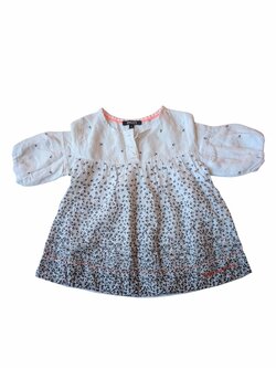 bílé šaty s květinami pro holky secondhand DKNY 