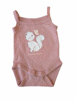 Růžové body s obrázkem pro holky secondhand C&A