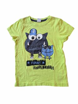 Světle zelené triko s obrázkem pro kluky secondhand Kiki&Koko Světle zelené triko s obrázkem pro kluky secondhand Kiki&Koko
