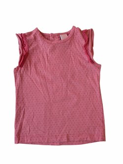 růžové tílko pro holky s puntíky secondhand CA