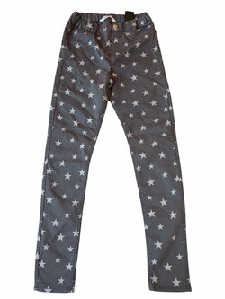tmavě šedé skinny džíny s hvězdami pro holky secondhand HM tmavě šedé skinny džíny s hvězdami pro holky secondhand HM