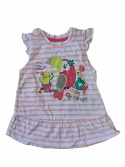 růžové šaty s papouškem pro holky secondhand Ergee růžové šaty s papouškem pro holky secondhand Ergee