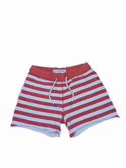 Pruhované kraťasy červeno bílé s kapsou pro kluky secondhand mini boden