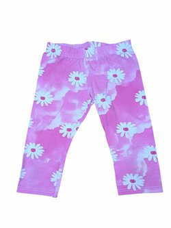 Růžové elasťáky kytkované pro holky secondhand PROD Růžové elasťáky kytkované pro holky secondhand PROD