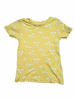 Žluté triko s obrázky pro holky secondhand George