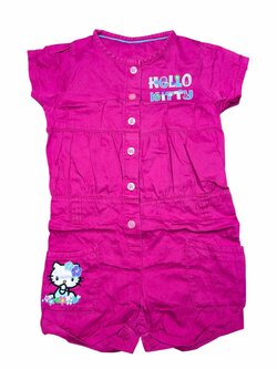 Růžový overal Hello Kitty pro holky secondhand M&S Růžový overal Hello Kitty pro holky secondhand M&S