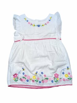 Bílé šaty kytkované pro holky secondhand Jojo Maman Bebe