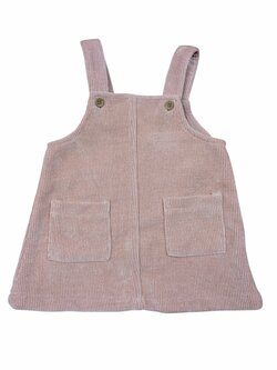 růžové manžestrové šaty s kapsami pro holky secondhand George