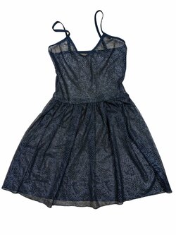 Černé šaty průhledné zdobené pro holky secondhand Černé šaty průhledné zdobené pro holky secondhand