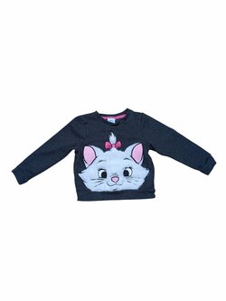 Tmavá mikina s kočičkou pro holky secondhand Disney Tmavá mikina s kočičkou pro holky secondhand Disney
