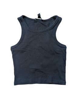 Černé tílko žebrované pro holky secondhand New Look Černé tílko žebrované pro holky secondhand New Look