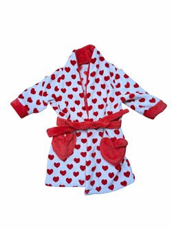 Bílý župan se srdíčky pro holky secondhand miniclub Bílý župan se srdíčky pro holky secondhand miniclub