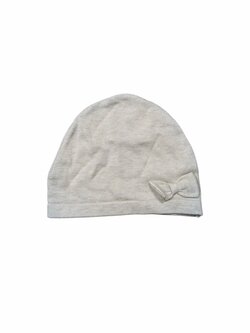 Světlá slabá čepice s mašličkou pro holky outlet TU Světlá slabá čepice s mašličkou pro holky outlet TU