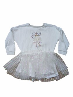 Bílé mikinové šaty pro holky secondhand TU Bílé mikinové šaty pro holky secondhand TU