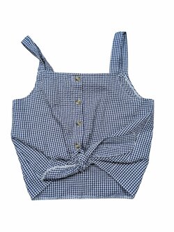 Kostkovaný topík pro holky secondhand Primark Kostkovaný topík pro holky secondhand Primark