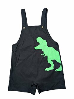 Černý overal pro kluky outlet Shein Černý overal pro kluky outlet Shein