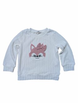 Bílá svetrová mikina pro holky secondhand Shein Bílá svetrová mikina pro holky secondhand Shein